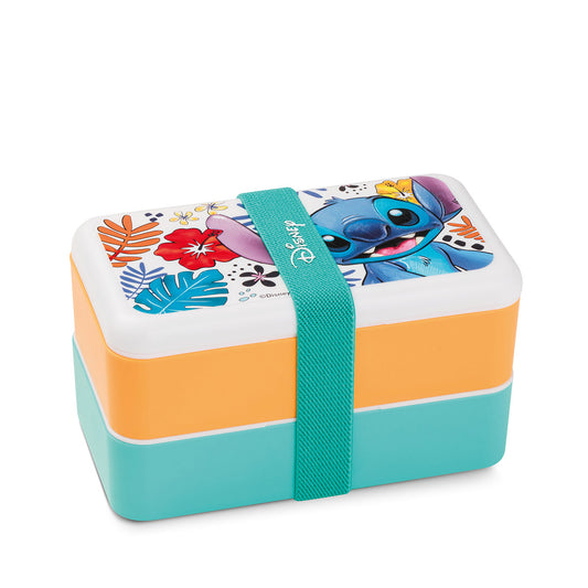 Lunch box Stitch bianca 18x10