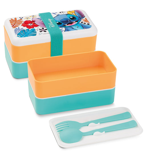 Lunch box Stitch bianca 18x10
