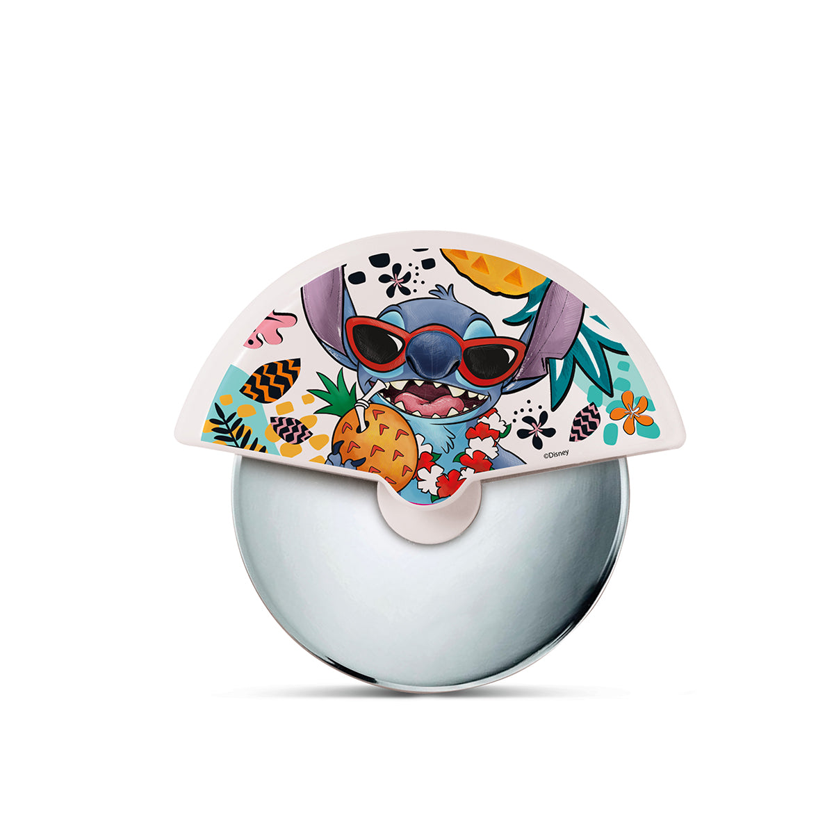 Coupe-pizza Stitch blanc