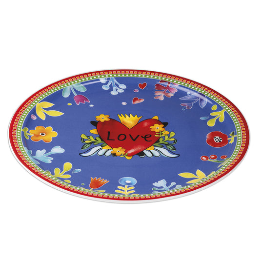 Piatto Torta Love Rosso D.32