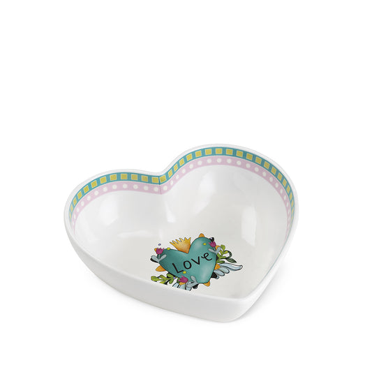 Centrotavola Love Turchese 23x6,5
