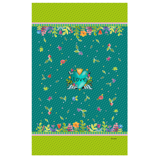 Pashmina/Pareo Love Turchese Cm 180x110