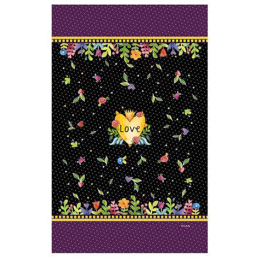 Pashmina/Pareo Love Nero Cm 180x110