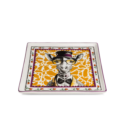 Vassoio Human Essence Giraffa "Far-Sightedness" 19x19