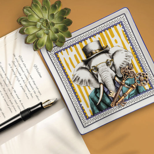 Vassoio Human Essence Elefante "Wisdom" 19x19