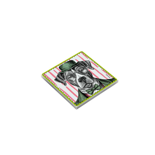 Set 5 Sotto Bicchieri Human Essence Cane "Friendship"