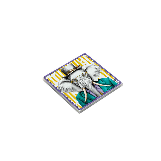 Set 5 Sotto Bicchieri Human Essence Elefante "Wisdom"
