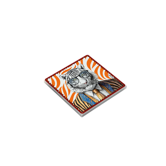 Set 5 Sotto Bicchieri Human Essence Tigre "Courage"
