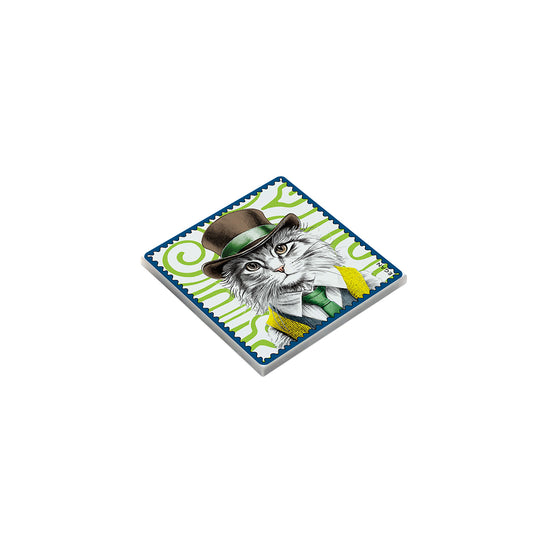 Sotto Bicchiere Human Essence Gatto "Independence" 9x9