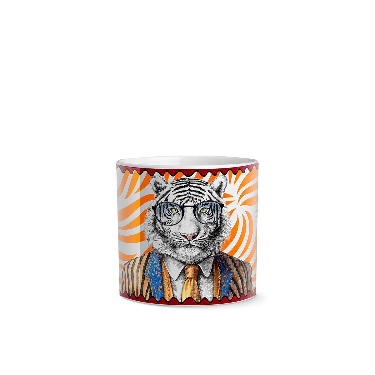 Vaso Human Essence Tigre "Courage" 7x7 Cm