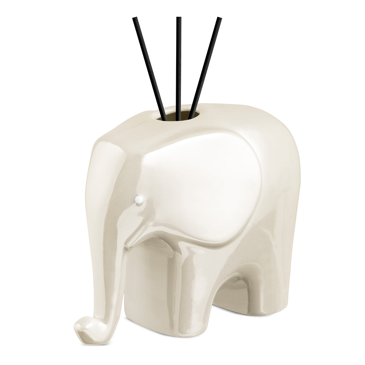 Elefante Profumatore 11x10 Bianco Perla