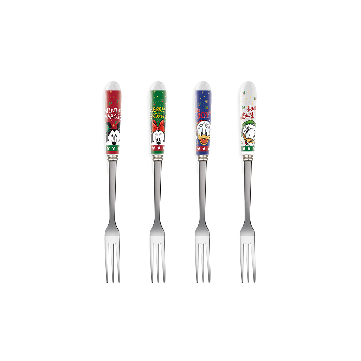 Set 4 forchettine assortite Winter Magic