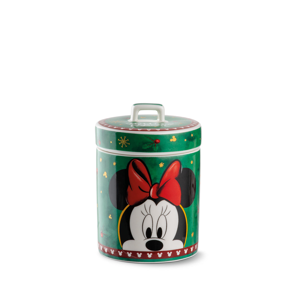 Barattolo Minnie Mouse Winter Magic verde cm 9x13,3