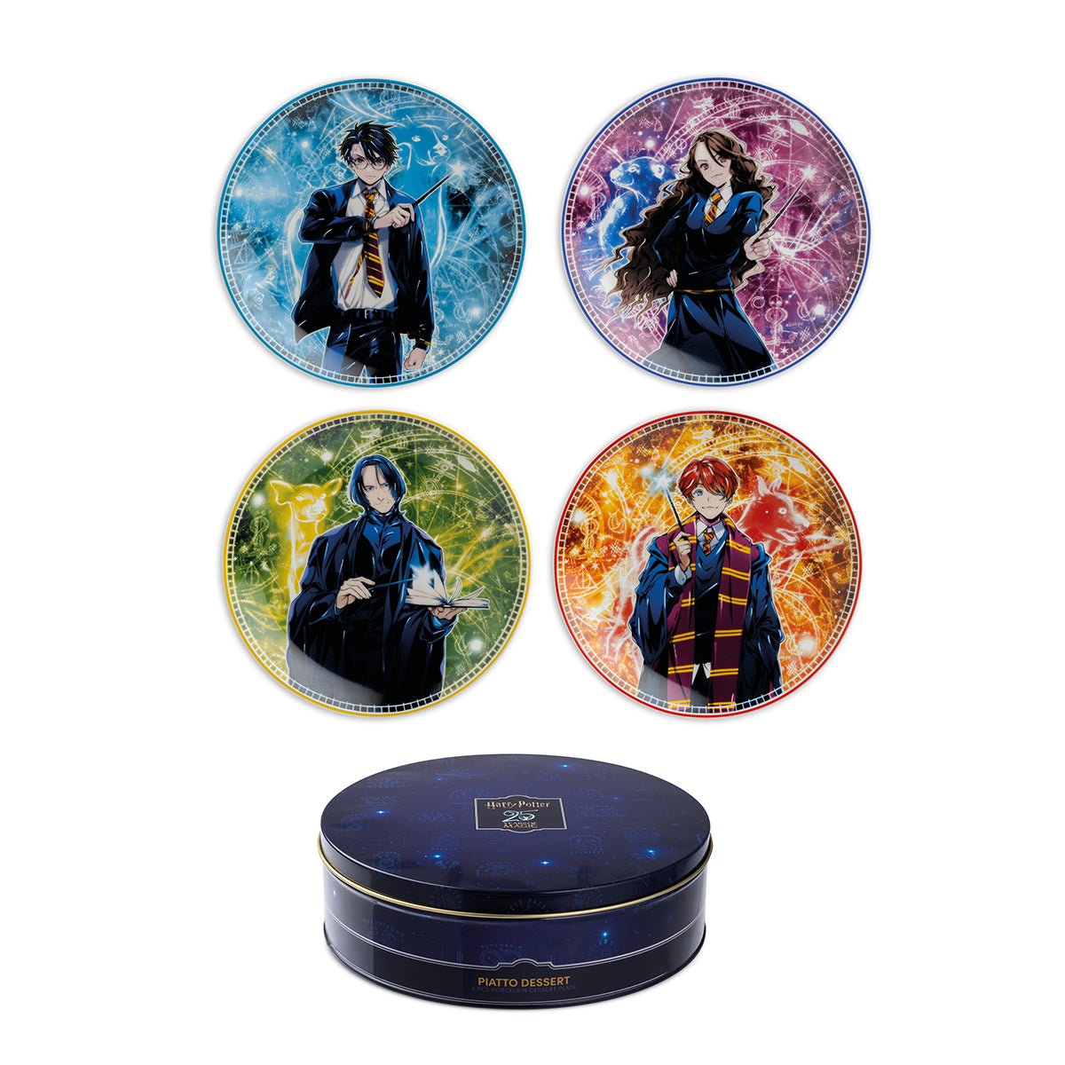 Set 4 piattini dessert assor. Harry Potter d19