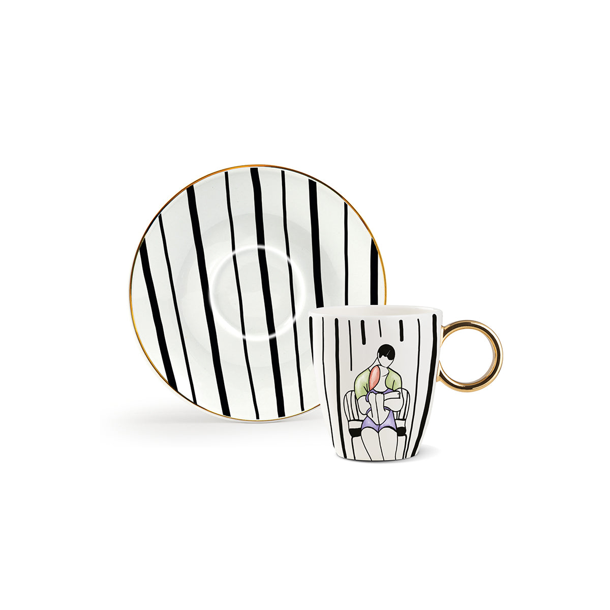 “Us” Embraces Espresso Cup with Saucer 80 ml