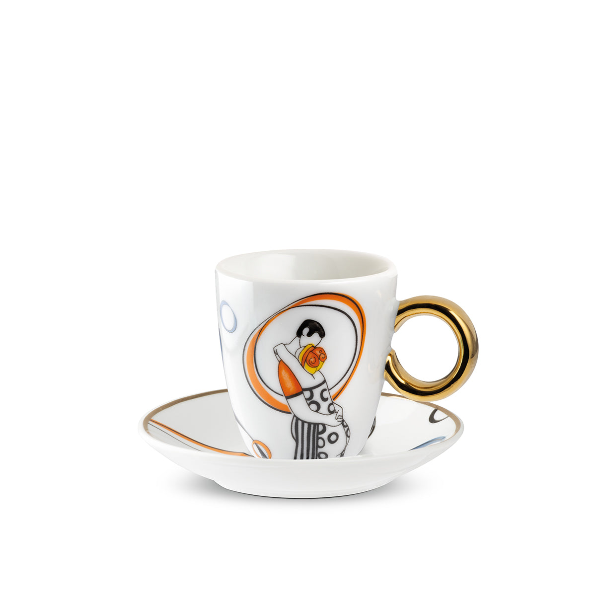 Tazzina Caffè C/Piattino "Con Te" Abbracci Ml 80