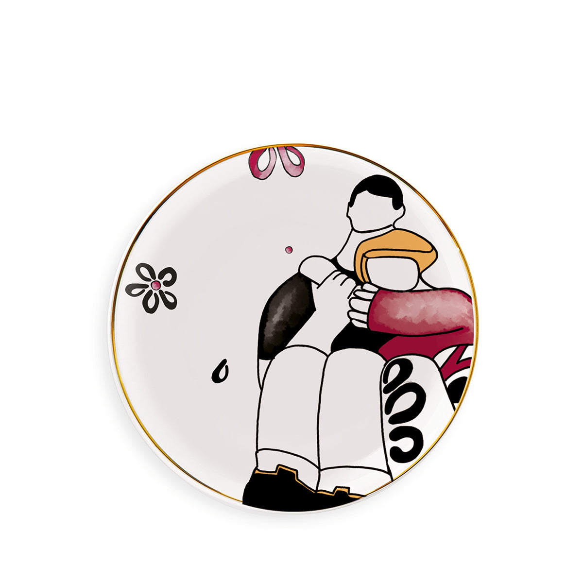 “Close” Embraces Dessert Plate Ø19 cm