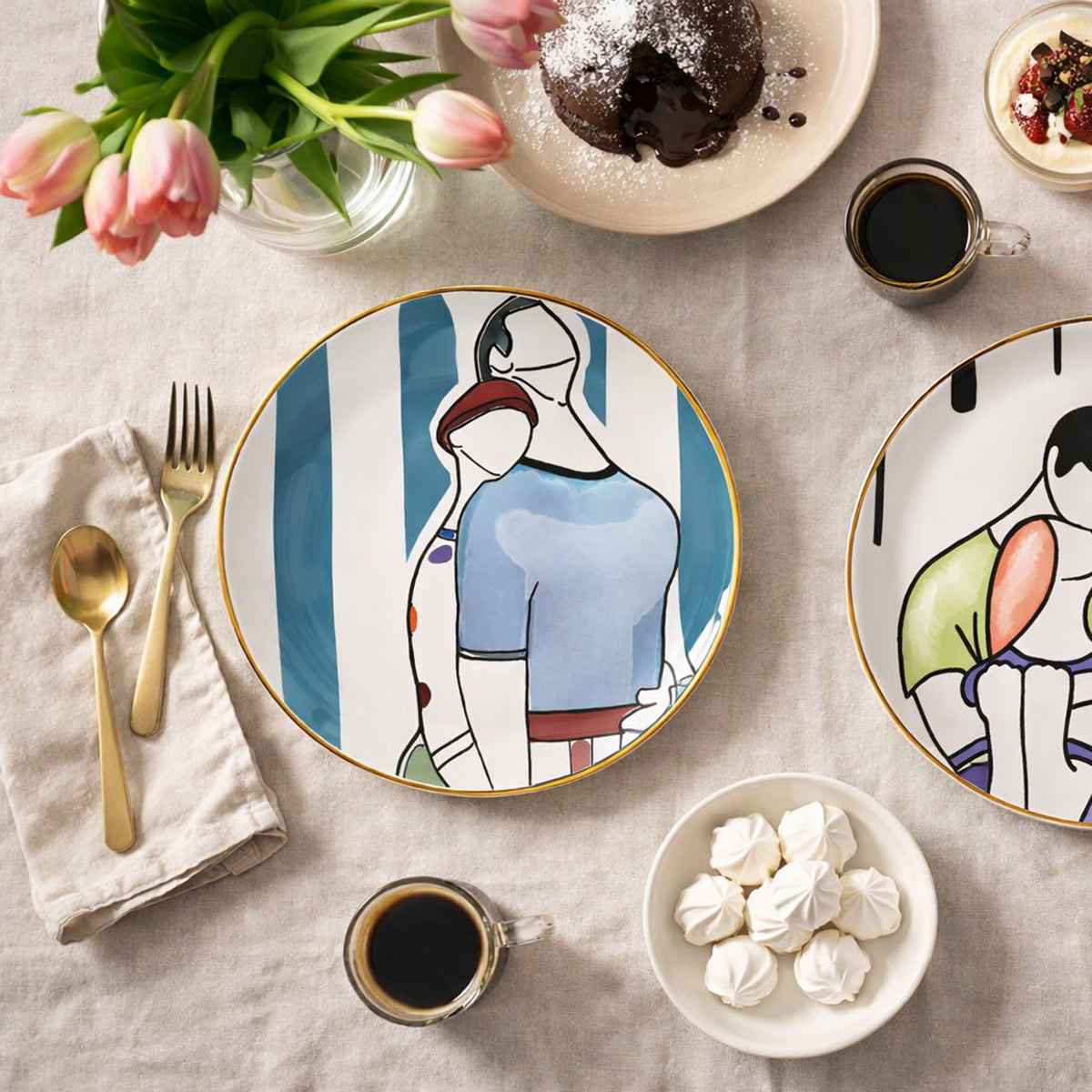 “Moments” Embraces Dessert Plate Ø19 cm