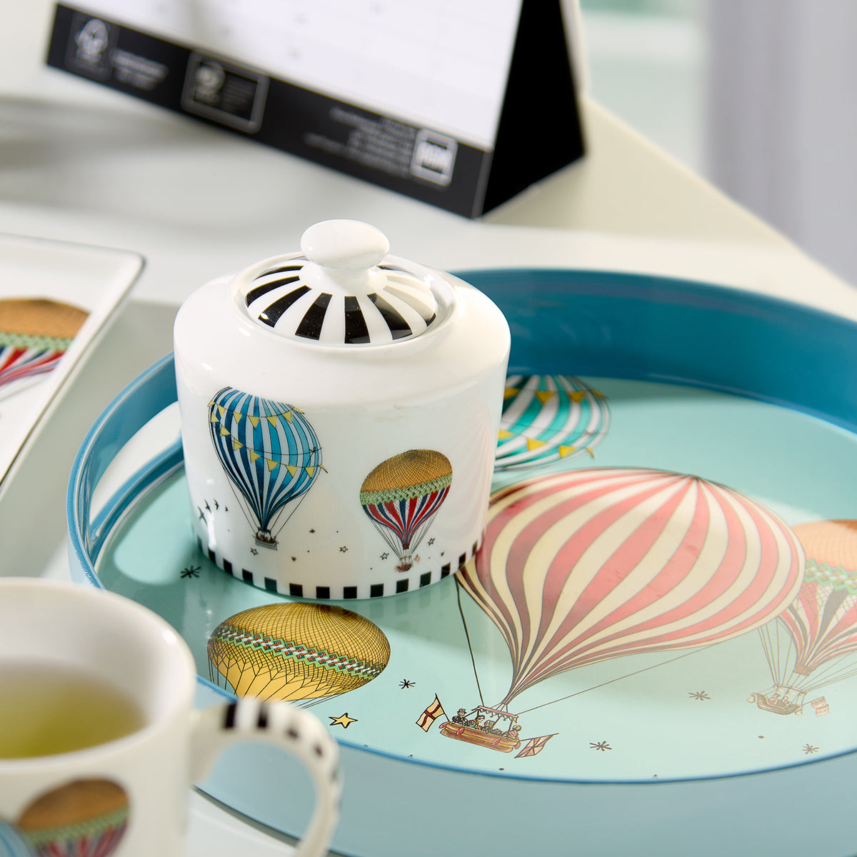 Vassoio Giramondo Celeste D30