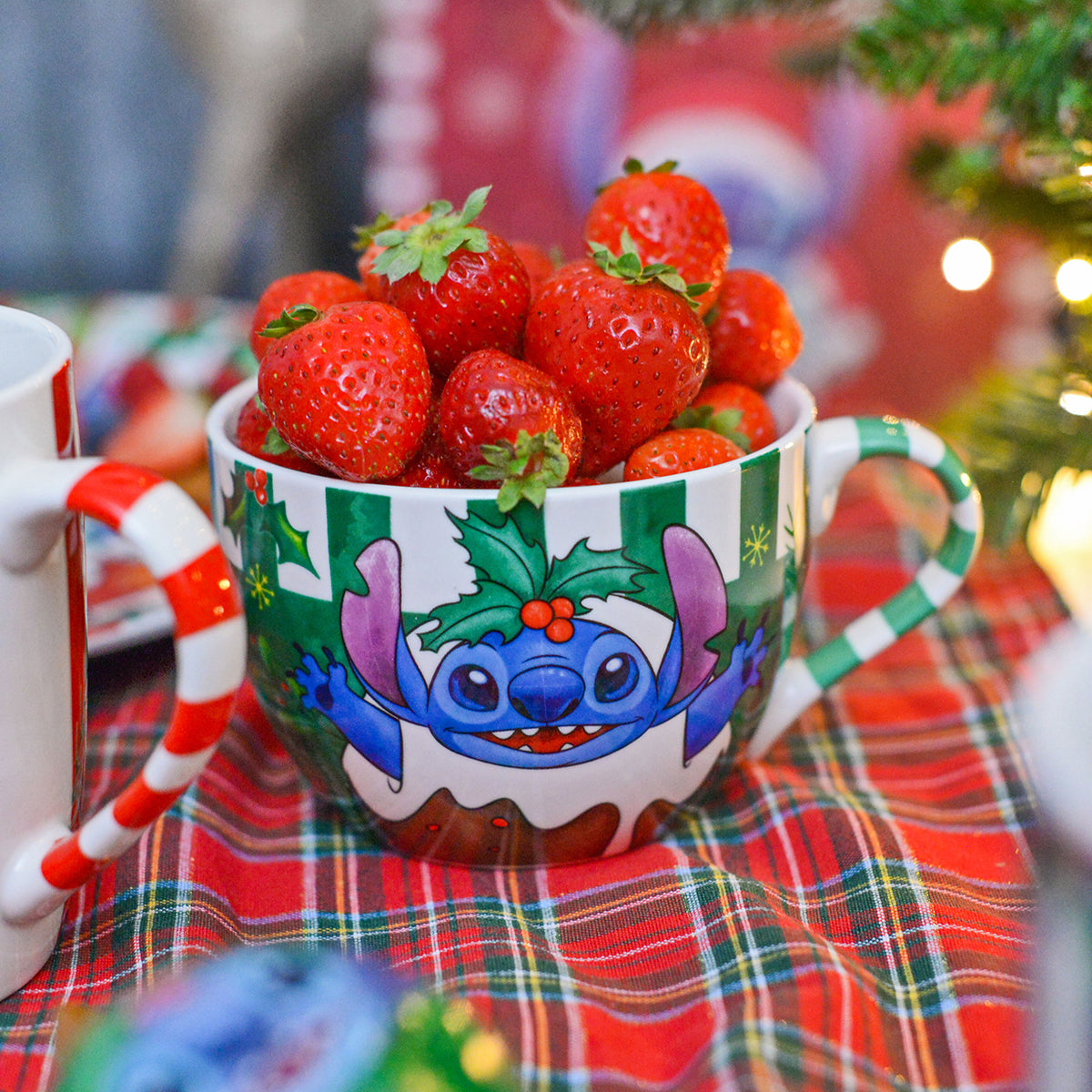 Tazza colazione Stitch Natale verde ml 520
