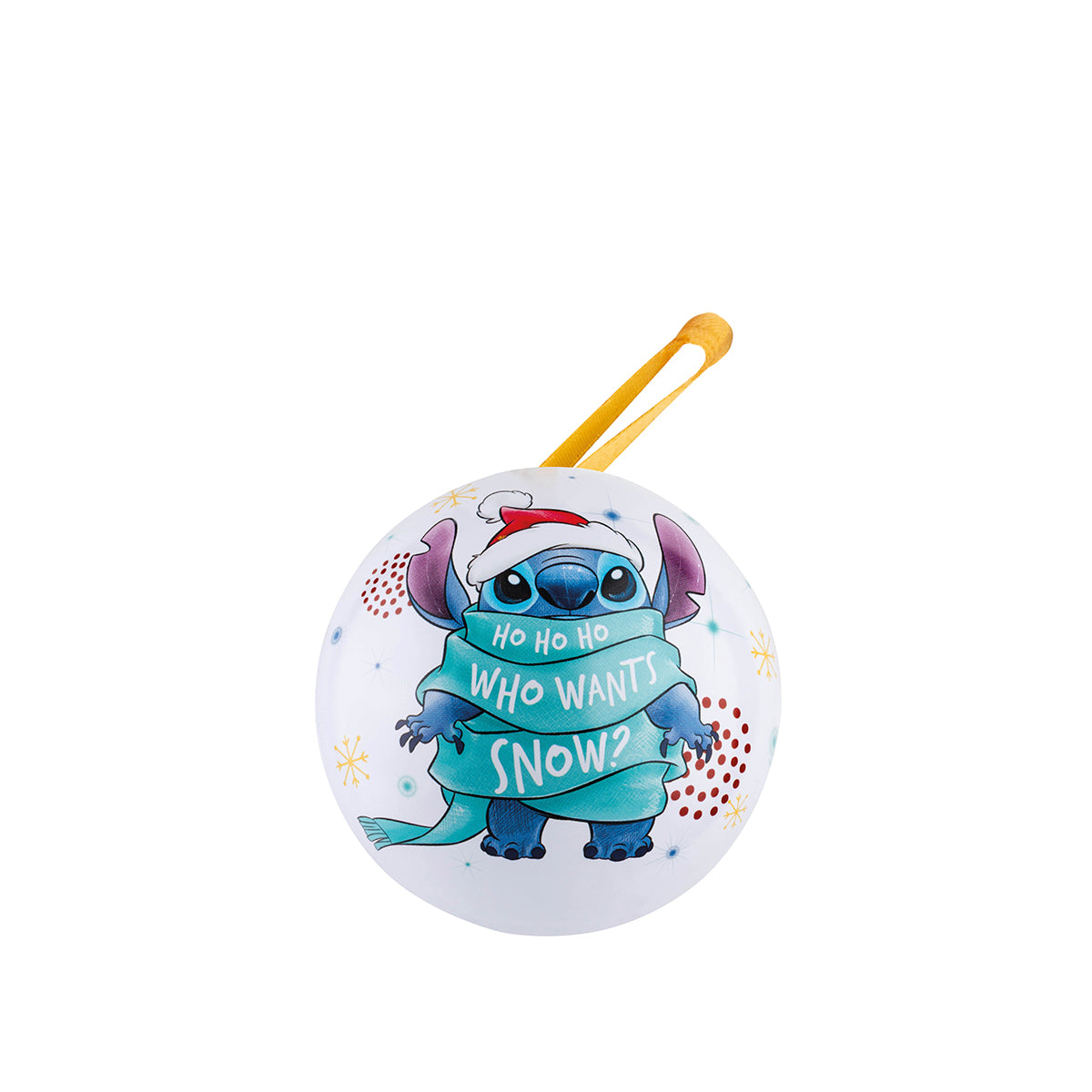 Palla di Natale Stitch d 7 bianca