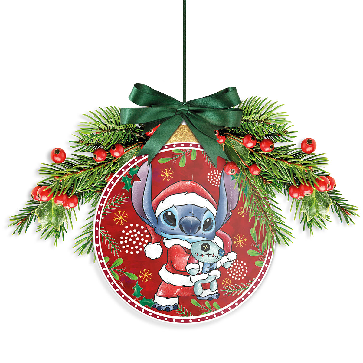 Fuoriporta Stitch Natale rosso d 20