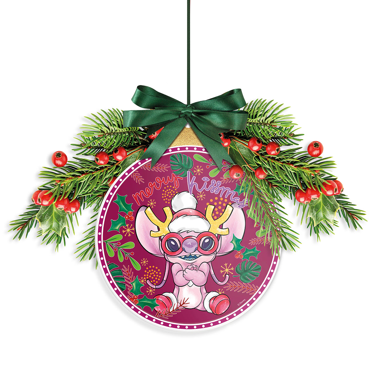 Fuoriporta Angel Natale viola d 20