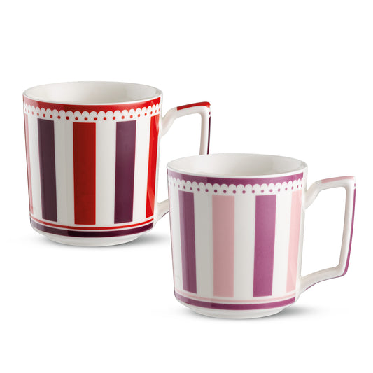 Set 2 Mug Rosa E Bordeaux Notting Hill Ml 42