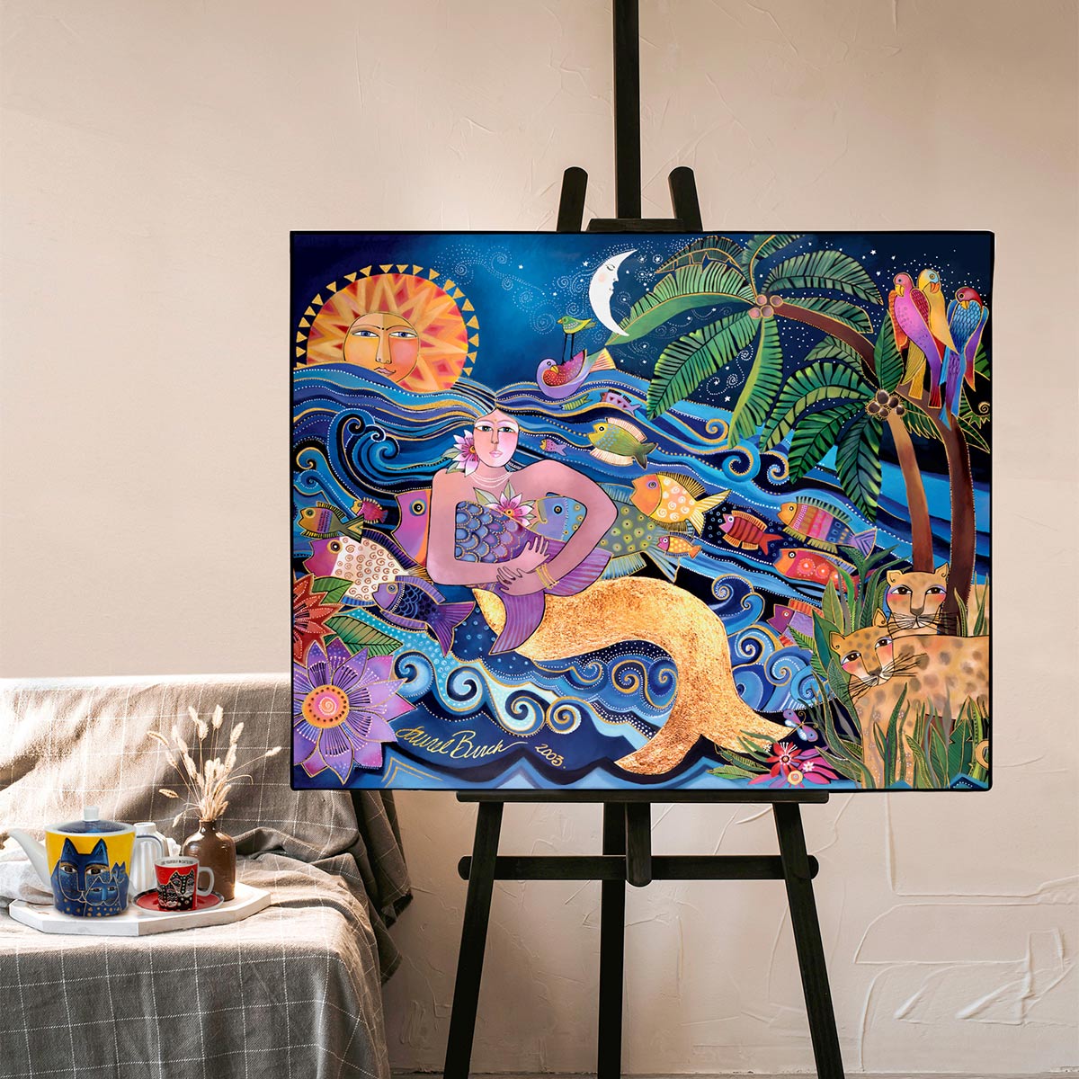 Quadro Laurel Burch ''La Sirena'' 100X80