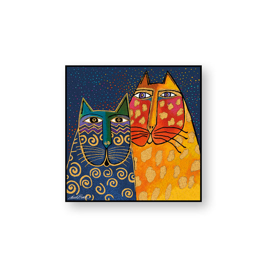 Quadro Laurel Burch ''Gatto Blu'' 50X50
