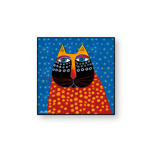 Quadro Laurel Burch ''Gatto Celeste'' 50X50