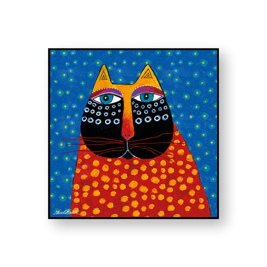 Quadro Laurel Burch ''Gatto Celeste'' 70X70