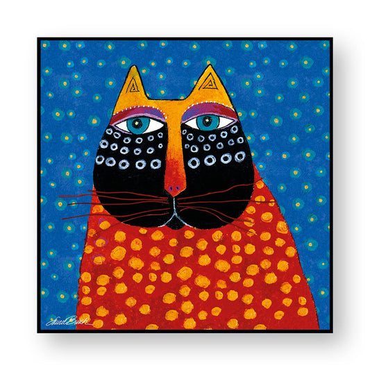 Quadro Laurel Burch ''Gatto Celeste'' 100X100