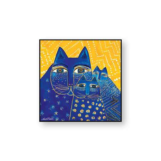 Quadro Laurel Burch ''Gatto Giallo'' 50X50