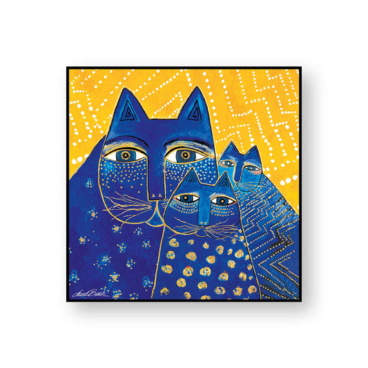 Quadro Laurel Burch ''Gatto Giallo'' 70X70