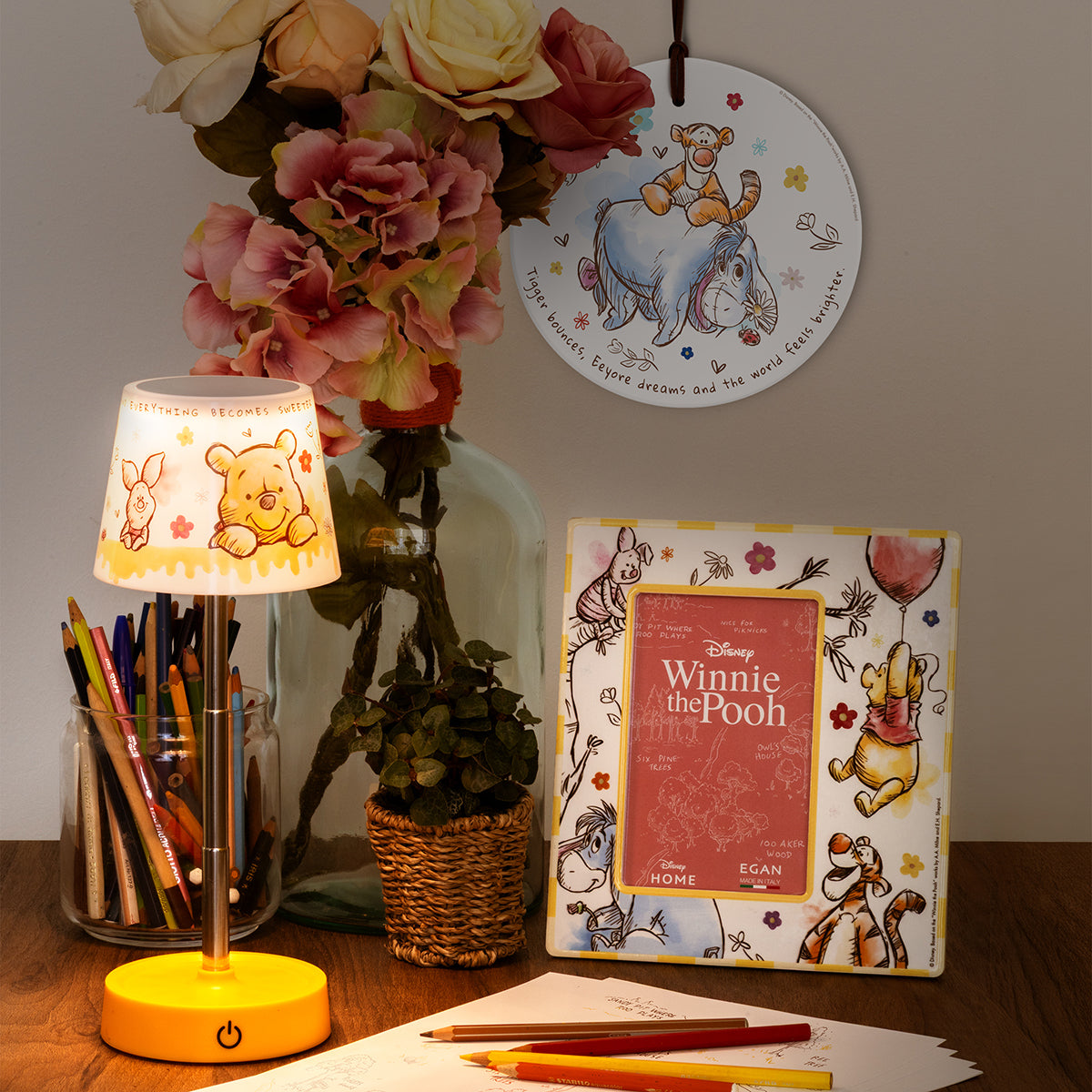 Portafoto Winnie The Pooh Cm 18x20 (Int.10x15) Giallo