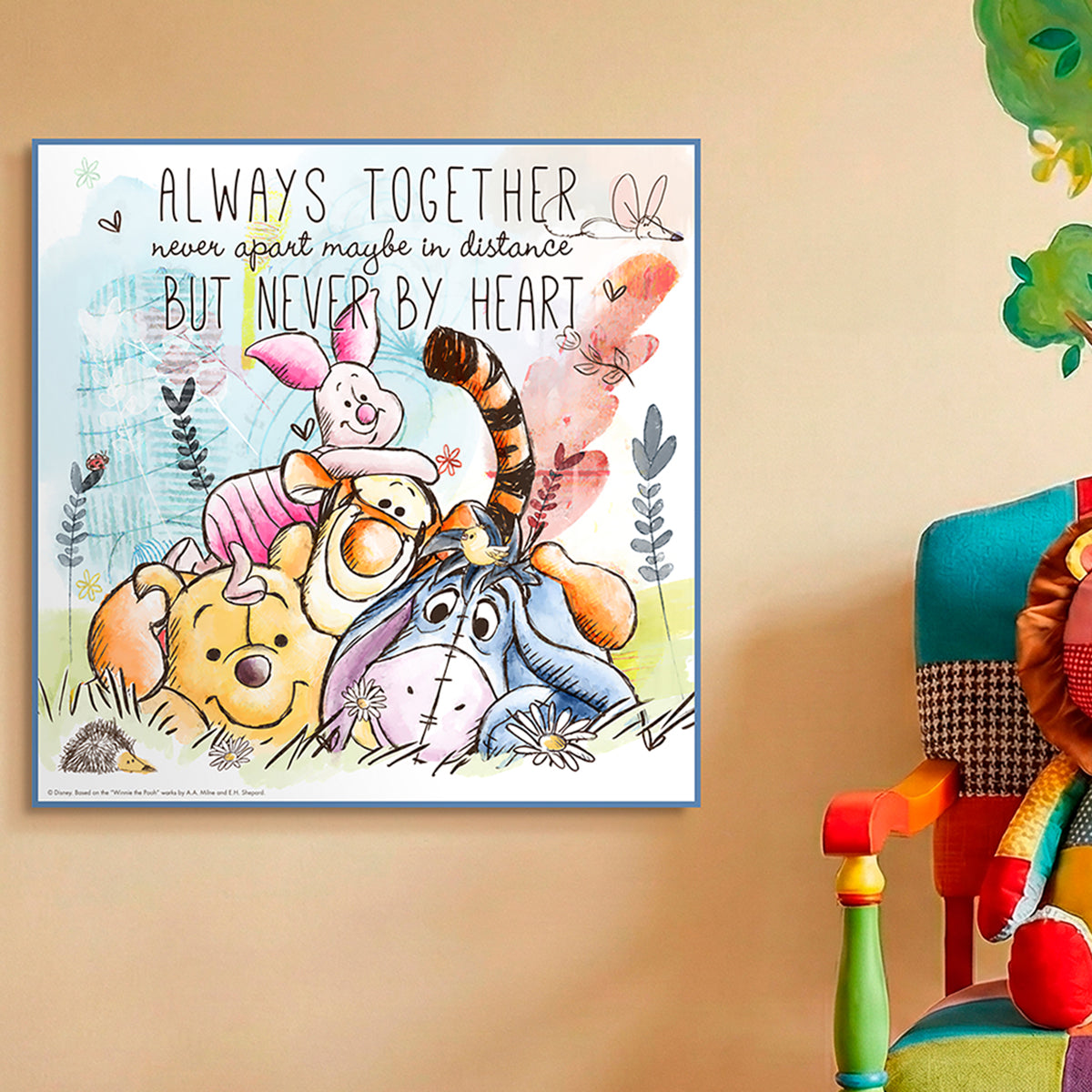 Quadro Winnie The Pooh And Friends 70x70