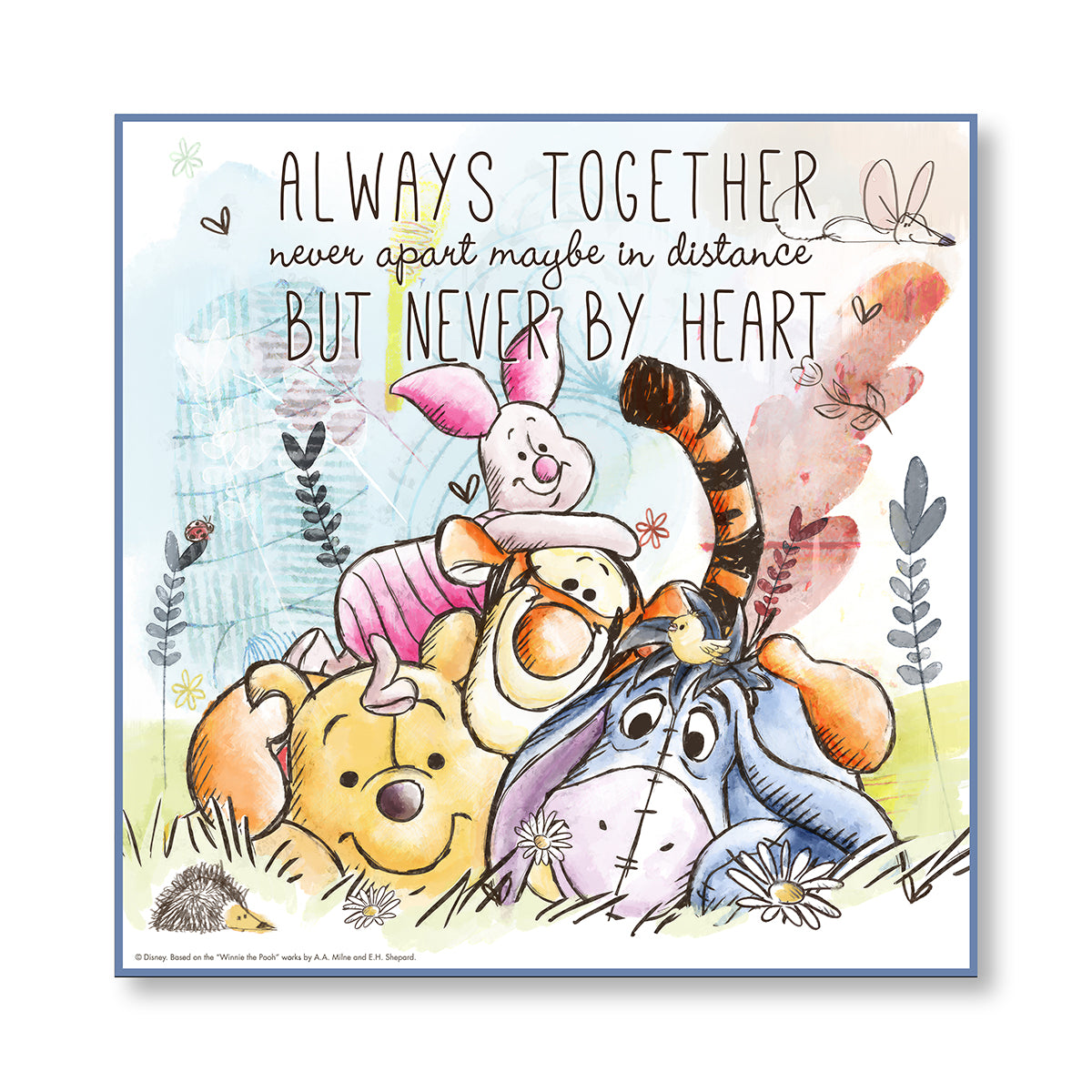 Quadro Winnie The Pooh And Friends 100x100
