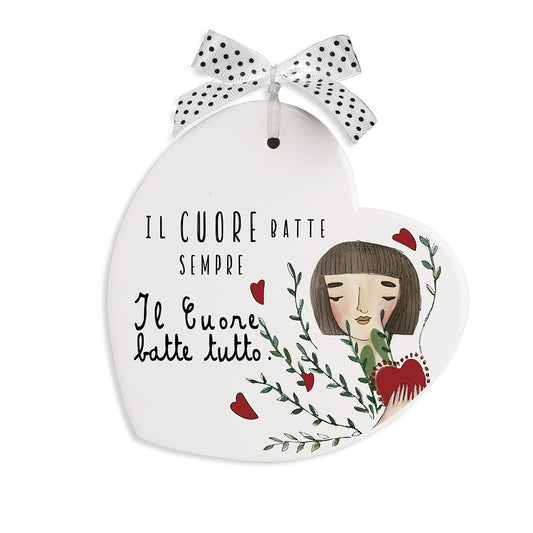 Formella Pensieri & Parole Cuore ''Cuore'' 14x14