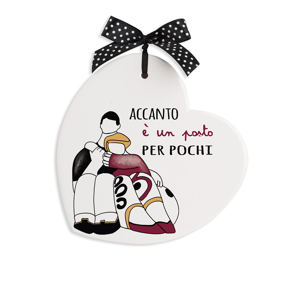 Formella Pensieri & Parole Cuore ''Accanto'' 14x14
