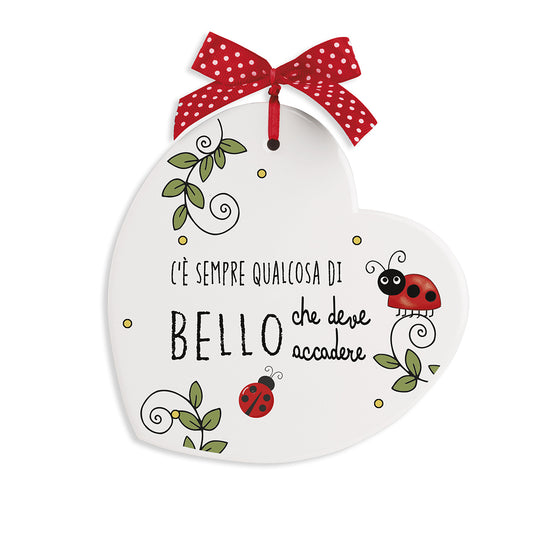 Formella Pensieri & Parole Cuore ''Accadere'' 14x14