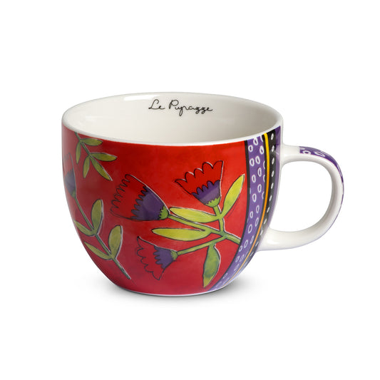 Tazza Colazione Le Pupazze Rossa ML 600