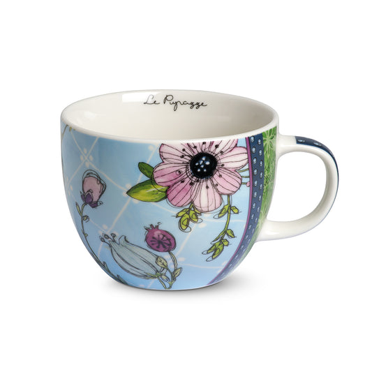 Tazza Colazione Le Pupazze Azzurra ML 600