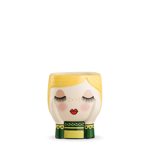 Vaso Le Pupazze Mimì Giallo 12X11