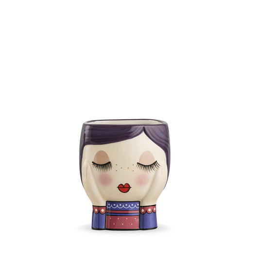 Vaso Le Pupazze Mimì Viola 12X11