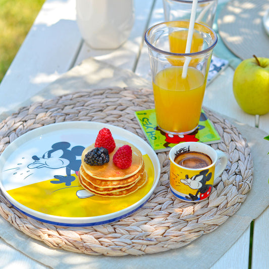 Piatto Dessert Mickey Mouse I Am Giallo D.20