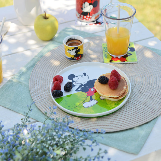 Piatto Dessert Mickey Mouse I Am Verde D.20