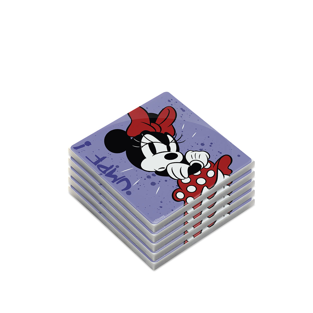 Set 5 Sotto Bicchieri Minnie Mouse I Am Viola