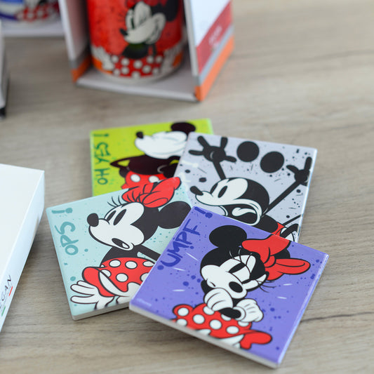 Set 5 Sotto Bicchieri Minnie Mouse I Am Viola