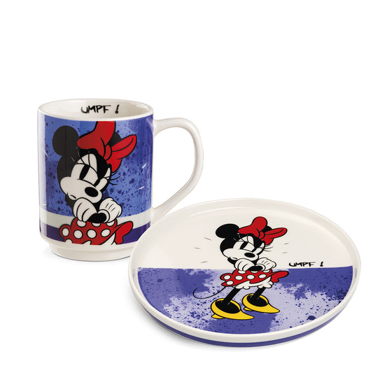 Piatto Dessert + Mug Imp. Minnie Mouse I Am Rosa